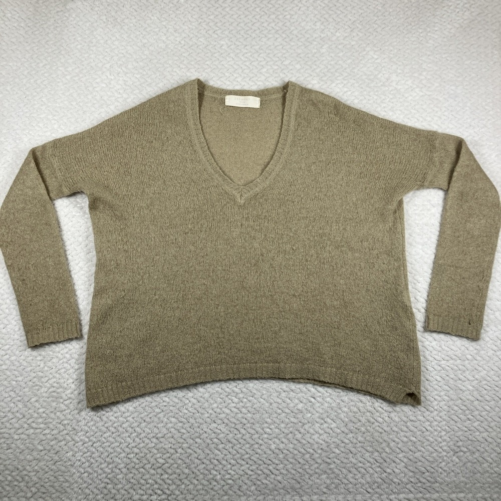 Zara Knit Women's Mohair Blend‎ Sweater Medium Quiet Luxury Coastal